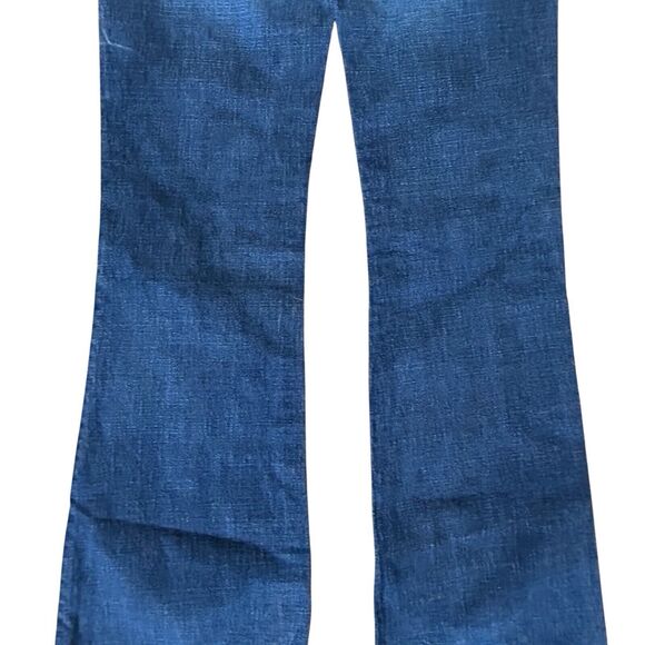 Y2k Von Dutch Levi Low Rider Low Rise Flare Jeans Womens 27 Blue Rocker Vintage - Picture 9 of 15